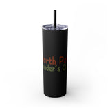 North Pole Reader's Club Skinny Tumbler | 20oz | Double-Wall Insulation | Festive Book Lover Design