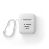 All I Want for Christmas Is Books AirPods Case Cover | Premium Protection | Festive Literary Design