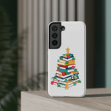 Bookish Christmas Tree Phone Case | Dual-Layer Protection | Festive Holiday Design | Fits iPhone 16 and More