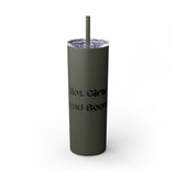 Hot Girls Read Books - Skinny Tumbler with Straw - Bookish Loving