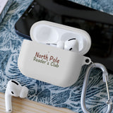 North Pole Reader's Club AirPods Case Cover | Premium Protection | Literary Holiday Design