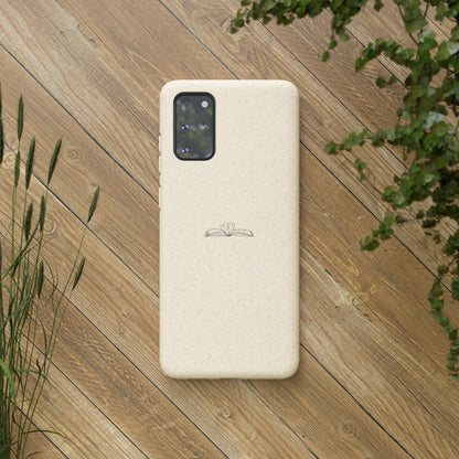 Open Book with Heart Biodegradable Phone Case | Eco-Friendly & Wireless Charging