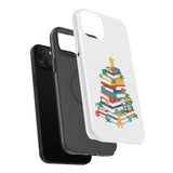 Bookish Christmas Tree Phone Case | Dual-Layer Protection | Festive Holiday Design | Fits iPhone 16 and More