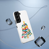 Bookish Christmas Tree Phone Case | Dual-Layer Protection | Festive Holiday Design | Fits iPhone 16 and More