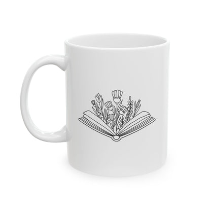 Book Garden Ceramic Mug | Book Themed Mug | Reading Mug | Bookish Loving