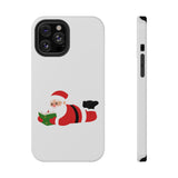 Nerdy Santa Phone Case | Dual-Layer Protection | Fun Holiday Design | Fits iPhone 16 and More