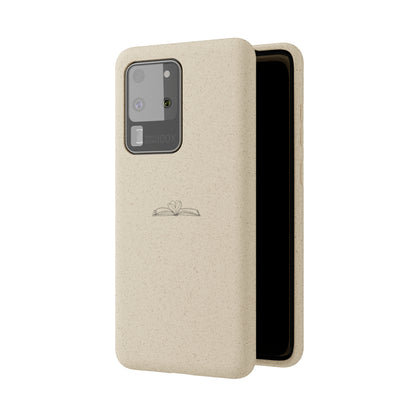 Open Book with Heart Biodegradable Phone Case | Eco-Friendly & Wireless Charging