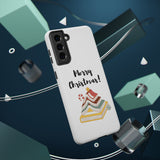 Merry Christmas Bookish Christmas Tree Phone Case | Dual-Layer Protection | Festive Literary Design | Fits iPhone 16 and More