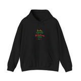 Books Coffee and Christmas Cheer Hoodie | Cozy Unisex Pullover Sweatshirt | Holiday Comfort for Book Lovers