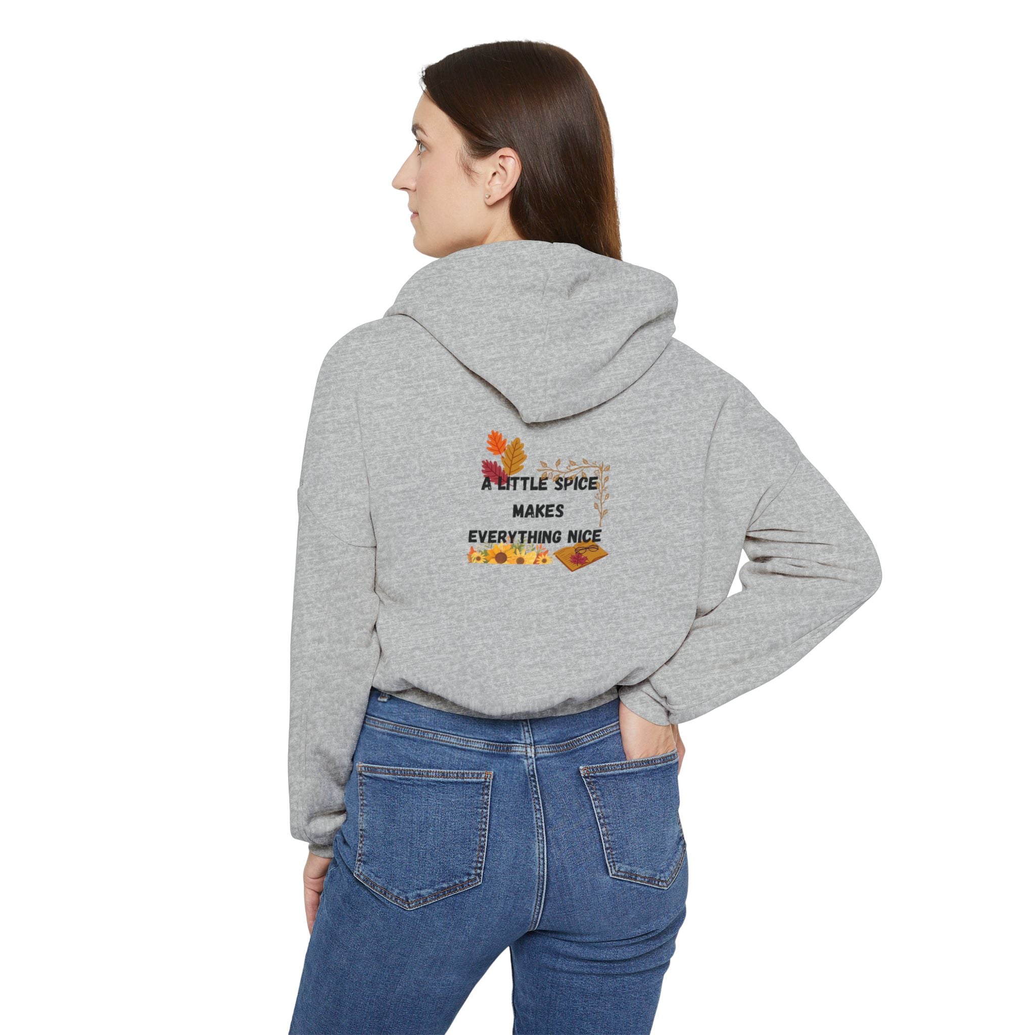 A Little Spice - Cinched Bottom Hoodie - Bookish Loving