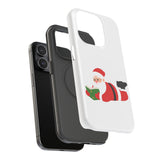 Nerdy Santa Phone Case | Dual-Layer Protection | Fun Holiday Design | Fits iPhone 16 and More