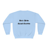 Hot Girls Read Books - Crewneck Sweatshirt - Bookish Loving