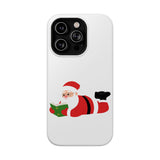 Nerdy Santa Phone Case | Dual-Layer Protection | Fun Holiday Design | Fits iPhone 16 and More