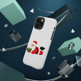 Nerdy Santa Phone Case | Dual-Layer Protection | Fun Holiday Design | Fits iPhone 16 and More