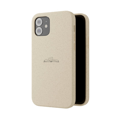 Open Book with Heart Biodegradable Phone Case | Eco-Friendly & Wireless Charging
