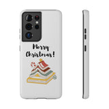 Merry Christmas Bookish Christmas Tree Phone Case | Dual-Layer Protection | Festive Literary Design | Fits iPhone 16 and More