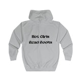 Hot Girls Read Books - Full Zip Hoodie - Bookish Loving