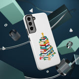 Bookish Christmas Tree Phone Case | Dual-Layer Protection | Festive Holiday Design | Fits iPhone 16 and More