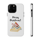 Merry Christmas Bookish Christmas Tree Phone Case | Dual-Layer Protection | Festive Literary Design | Fits iPhone 16 and More