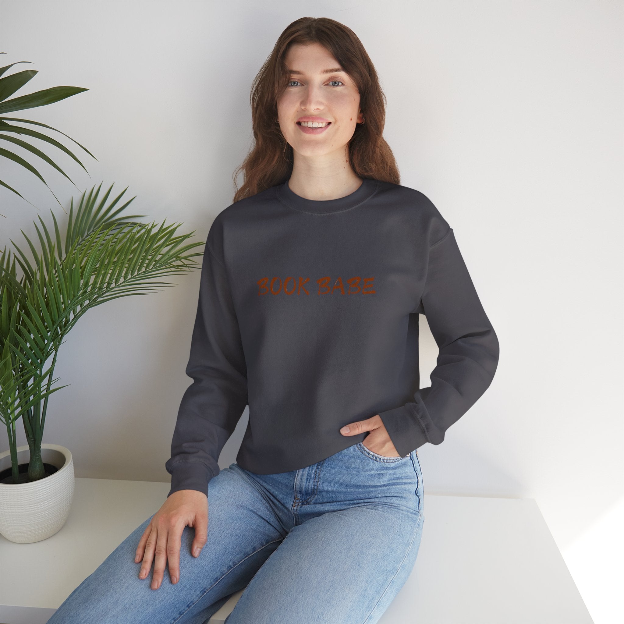 Book Babe Brown - Crewneck - Bookish Loving