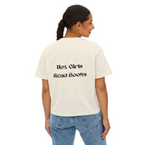 Hot Girls Read Books - Women's Boxy Tee - Bookish Loving