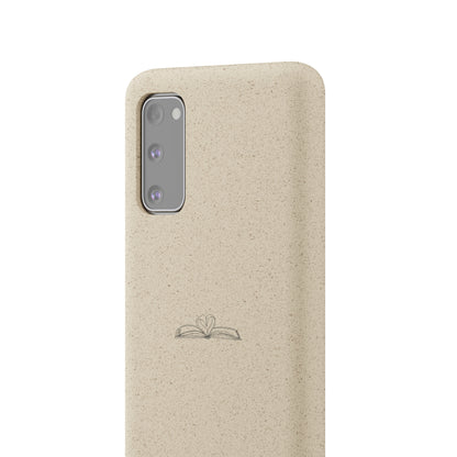 Open Book with Heart Biodegradable Phone Case | Eco-Friendly & Wireless Charging