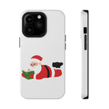 Nerdy Santa Phone Case | Dual-Layer Protection | Fun Holiday Design | Fits iPhone 16 and More