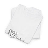 Hot Cocoa and Books Tee | Cozy Holiday Shirt for Book Lovers | Unisex Cotton T-Shirt