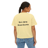 Hot Girls Read Books - Women's Boxy Tee - Bookish Loving