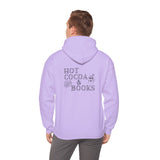 Hot Cocoa and Books Hoodie | Cozy Winter Design | Cotton-Polyester Blend | Perfect for Book Lovers