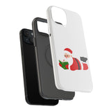 Nerdy Santa Phone Case | Dual-Layer Protection | Fun Holiday Design | Fits iPhone 16 and More