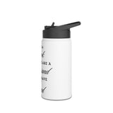 Life Is A Book - Stainless Steel Water Bottle (Standard Lid) - Bookish Loving