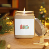 Books and Hot Cocoa | 9oz Soy Wax Candle | Cozy Holiday Scents | Clear Glass Jar | Perfect for Book Lovers