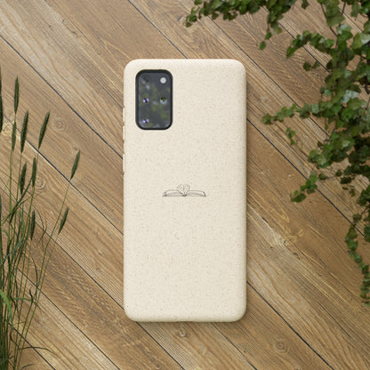 Open Book with Heart Biodegradable Phone Case | Eco-Friendly & Wireless Charging