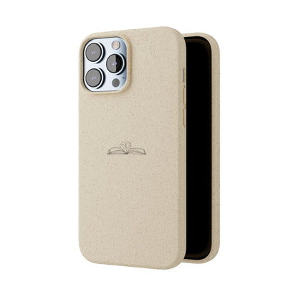 Open Book with Heart Biodegradable Phone Case | Eco-Friendly & Wireless Charging