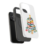 Bookish Christmas Tree Phone Case | Dual-Layer Protection | Festive Holiday Design | Fits iPhone 16 and More