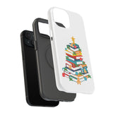 Bookish Christmas Tree Phone Case | Dual-Layer Protection | Festive Holiday Design | Fits iPhone 16 and More