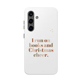 "I Love Books and Christmas Cheer" iPhone Case | Tough Dual-Layer Protection | Wireless Charging Compatible | Durable & Impact-Resistant | Holiday & Book Lover Theme