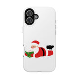 Nerdy Santa Phone Case | Dual-Layer Protection | Fun Holiday Design | Fits iPhone 16 and More