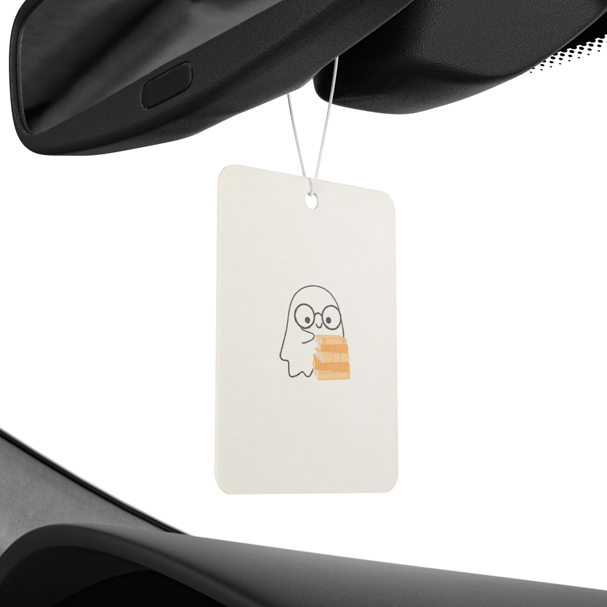 Nerd Ghost - Car Air Freshener - Bookish Loving