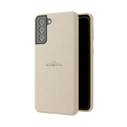 Open Book with Heart Biodegradable Phone Case | Eco-Friendly & Wireless Charging