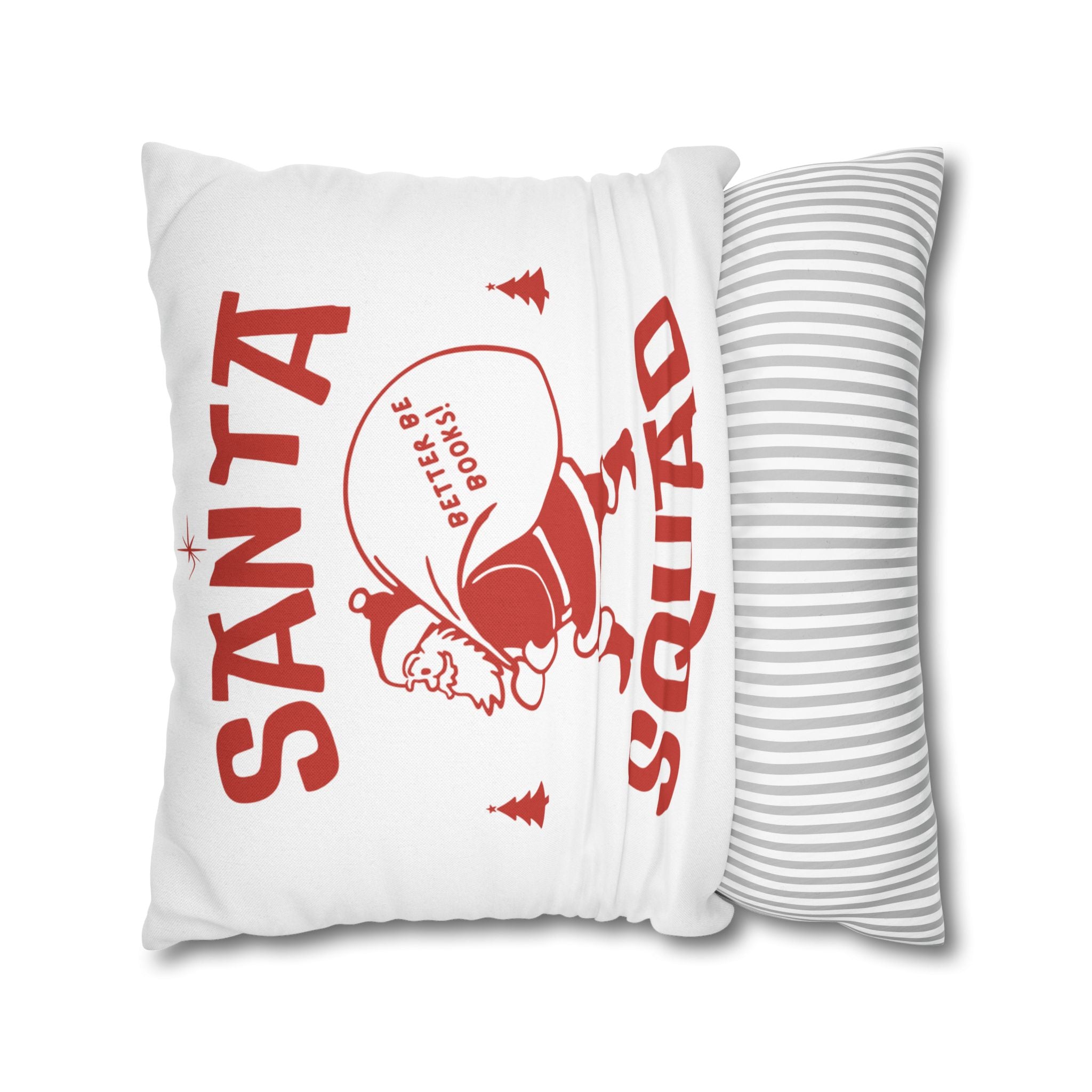 Santa Squad Pillowcase | Double-Sided Print | Festive Holiday Design | 100% Polyester Cover