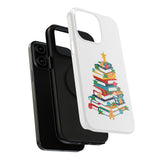 Bookish Christmas Tree Phone Case | Dual-Layer Protection | Festive Holiday Design | Fits iPhone 16 and More