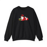 Nerdy Santa Crewneck | Cozy Unisex Fit | Fun Holiday Design | Perfect for Book & Holiday Lovers | Ethically Made