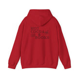 Hot Cocoa and Books Hoodie | Cozy Winter Design | Cotton-Polyester Blend | Perfect for Book Lovers