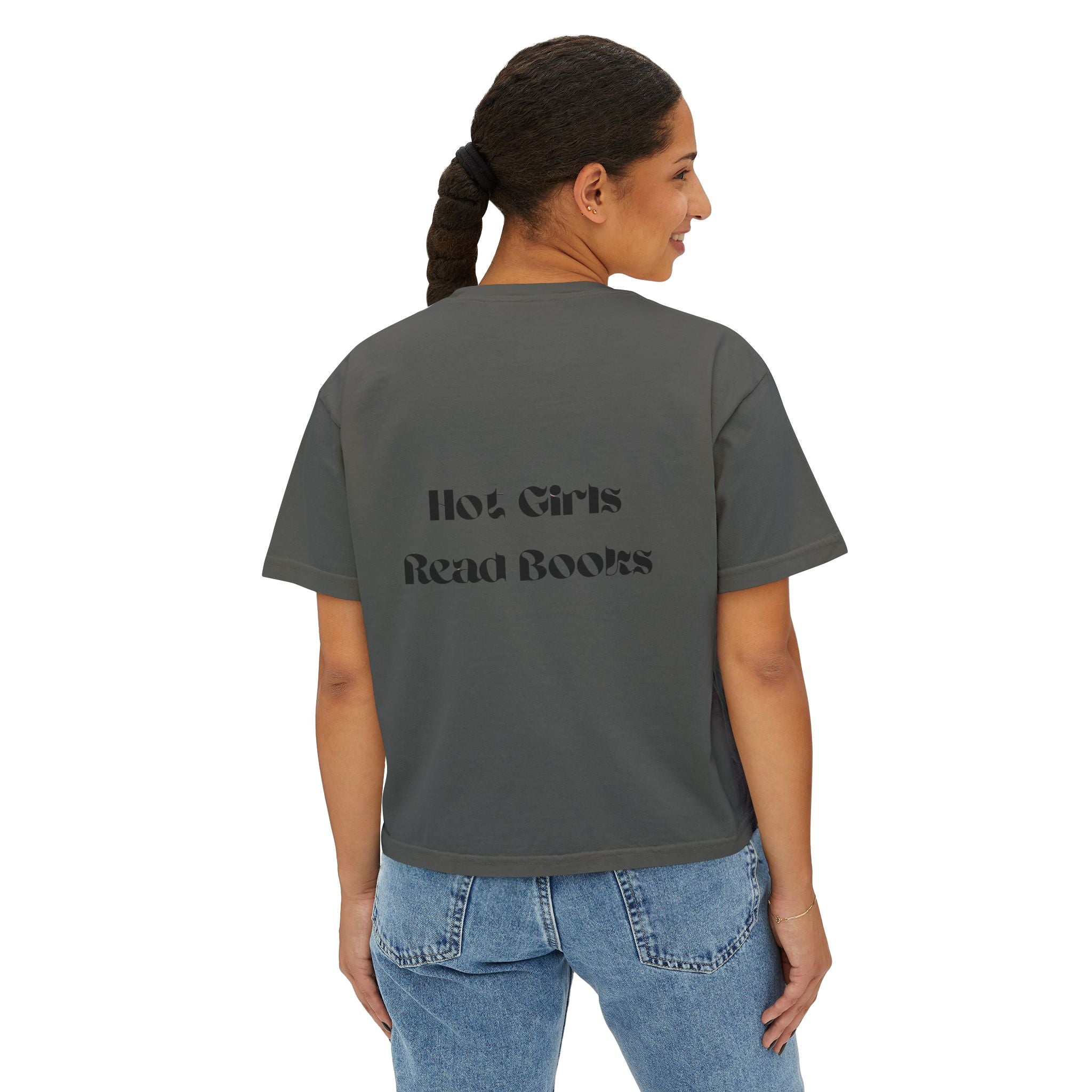 Hot Girls Read Books - Women's Boxy Tee - Bookish Loving