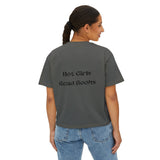 Hot Girls Read Books - Women's Boxy Tee - Bookish Loving