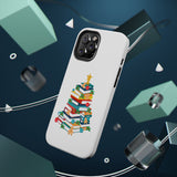 Bookish Christmas Tree Phone Case | Dual-Layer Protection | Festive Holiday Design | Fits iPhone 16 and More