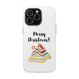 Merry Christmas Bookish Christmas Tree Phone Case | Dual-Layer Protection | Festive Literary Design | Fits iPhone 16 and More