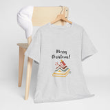 Merry Christmas with Bookish Christmas Tree Tee | Holiday Edition for Book Lovers | Unisex Cotton T-Shirt